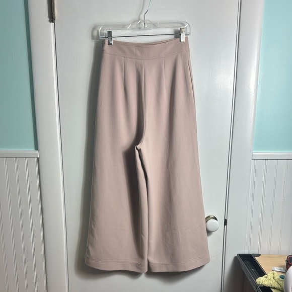 See By Chloe Wide Leg Pale Pink Seam Detail Culotte Pants Size 36 Quiet Luxury - Picture 6 of 13